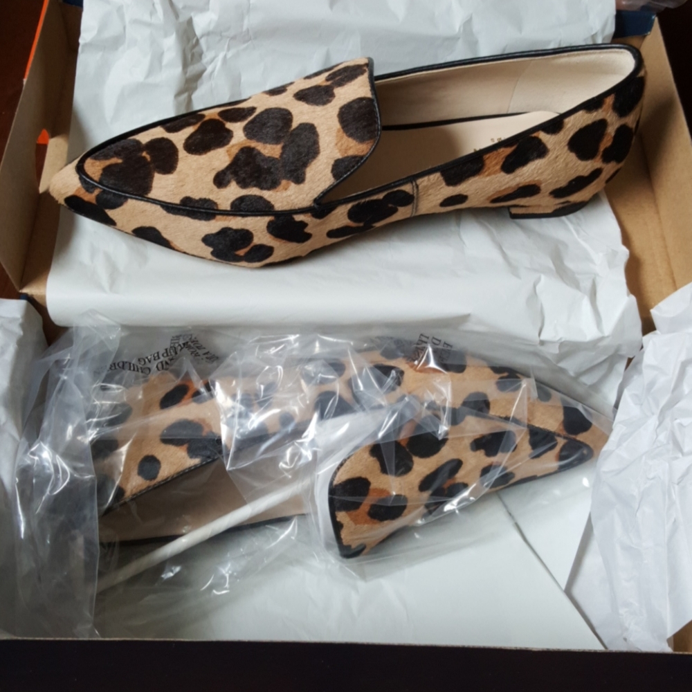 22:04- Cole Haan Real Fur Leopard Loafers - Picture 3 of 8